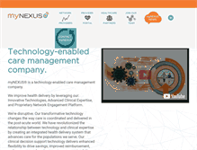 Tablet Screenshot of mynexuscare.com